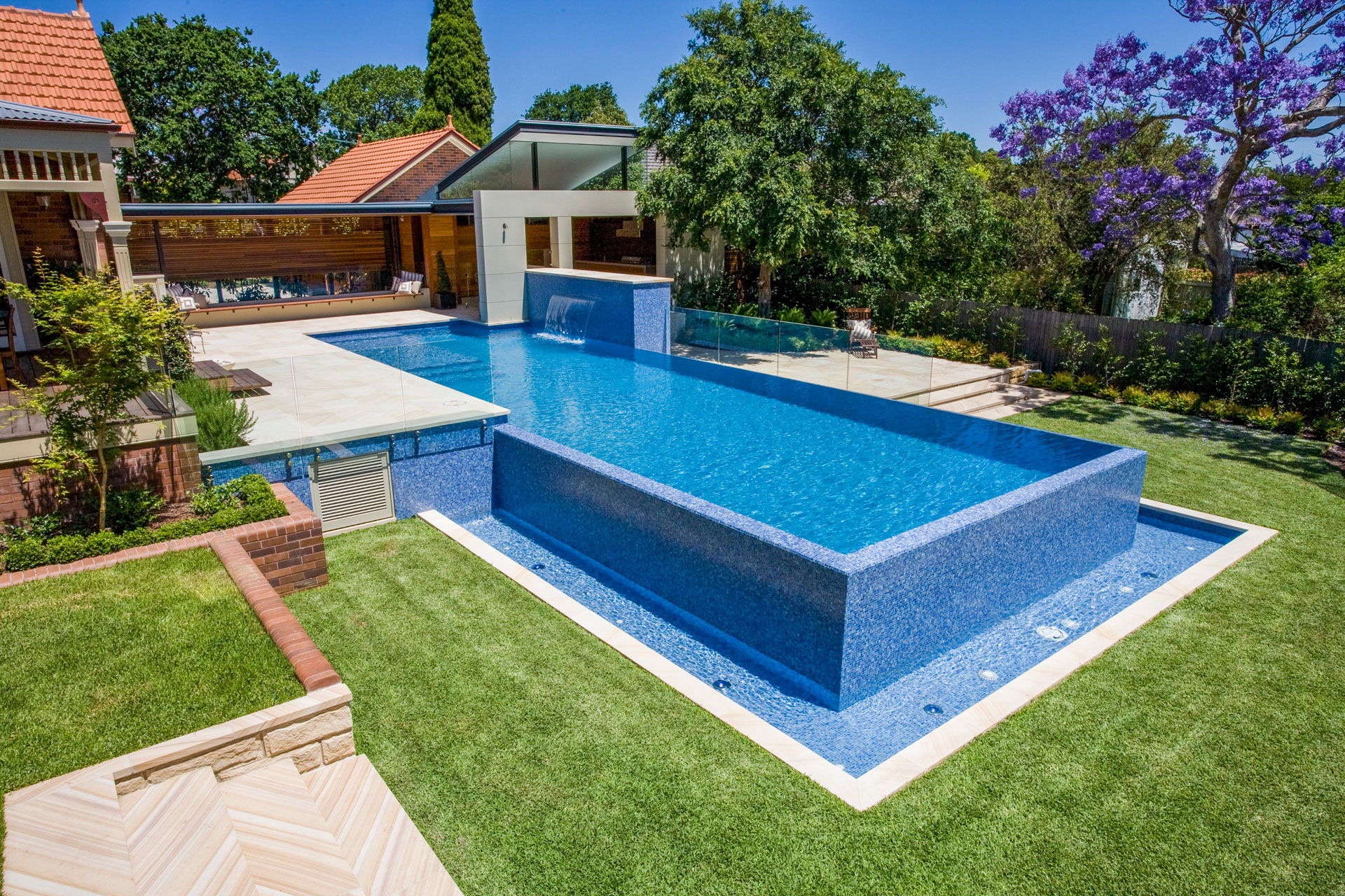 Fully tiled Lap Pool Roseville Crystal Pools