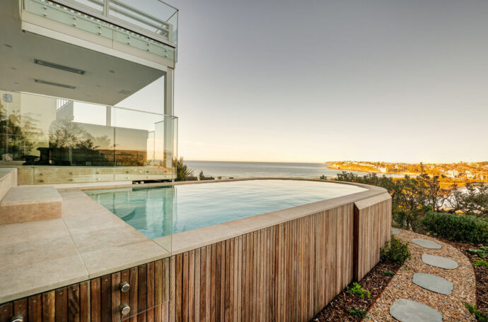 Crystal Pools Above Ground Concrete Swimming Pool